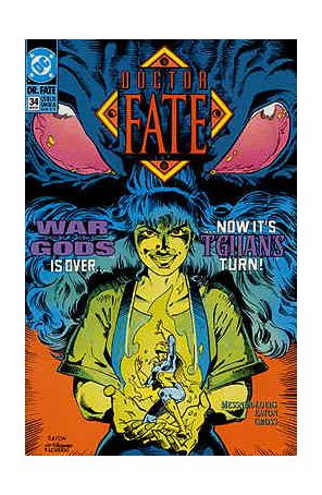 Doctor Fate (2nd Series) 34 published by DC with cover art by Scot Eaton