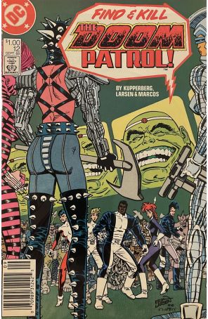 Doom Patrol (2nd Series) 12 (Newsstand) published by DC with cover art by Erik Larsen