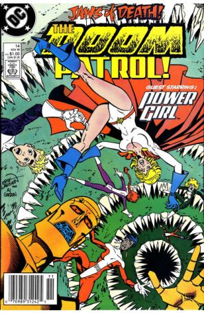 Doom Patrol (2nd Series) 14 (Newsstand) published by DC with cover art by Erik Larsen
