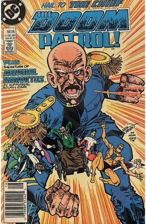 Doom Patrol (2nd Series) 16 (Newsstand) published by DC with cover art by Erik Larsen