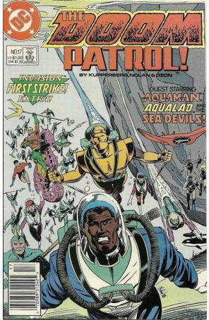 Doom Patrol (2nd Series) 17 (Newsstand) published by DC with cover art by Graham Nolan
