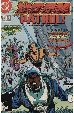Doom Patrol (2nd Series) 17 published by DC with cover art by Graham Nolan