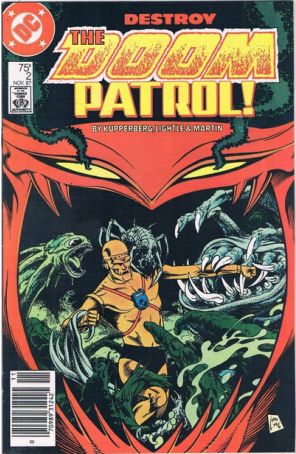 Doom Patrol (2nd Series) 2 (Newsstand) published by DC with cover art by Steve Lightle