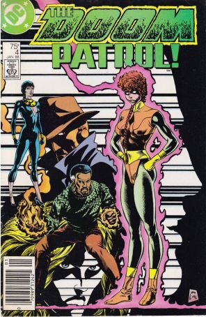 Doom Patrol (2nd Series) 4 (Newsstand) published by DC with cover art by Steve Lightle
