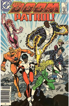 Doom Patrol (2nd Series) 8 (Newsstand) published by DC with cover art by Erik Larsen