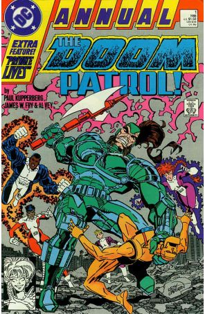 Doom Patrol (2nd Series) Annual 1 published by DC with cover art by Erik Larsen
