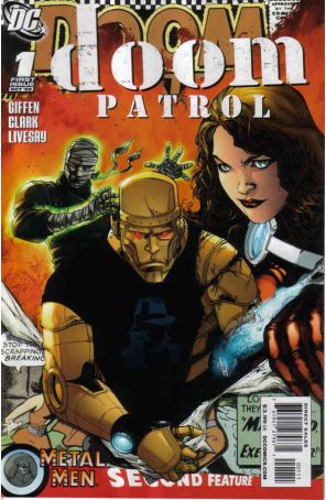 Doom Patrol (5th Series) 1 published by DC with cover art by Matthew Clark