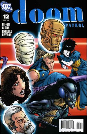Doom Patrol (5th Series) 12 published by DC with cover art by Matthew Clark