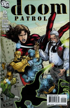 Doom Patrol (5th Series) 15 published by DC with cover art by Matthew Clark