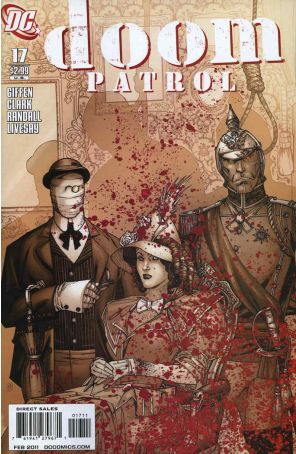 Doom Patrol (5th Series) 17 published by DC with cover art by Matthew Clark