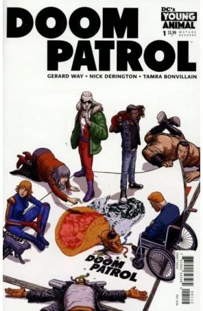 Doom Patrol (6th Series) 1 (2nd) published by DC with cover art by Nick Derington