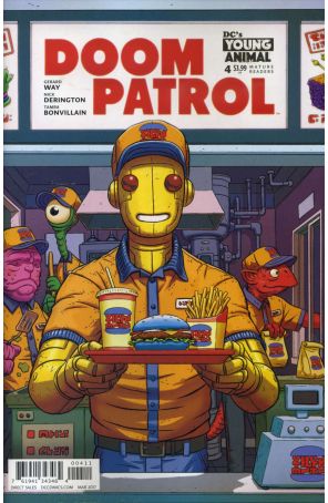 Doom Patrol (6th Series) 4 published by DC with cover art by Nick Derington