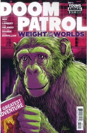 Doom Patrol: Weight of the Worlds 3 published by DC with cover art by Nick Derington