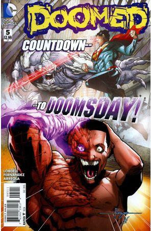 Doomed (2nd Series) 5 published by DC with cover art by Javi Fernandez