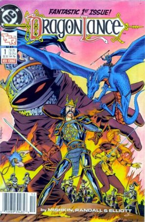 Dragonlance 1 (Newsstand) published by DC with cover art by Ron Randall