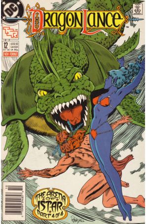 Dragonlance 12 (Newsstand) published by DC with cover art by Ron Randall
