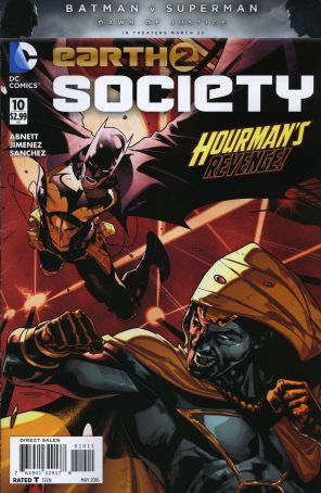 Earth 2: Society 10 published by DC with cover art by Jorge Jimenez