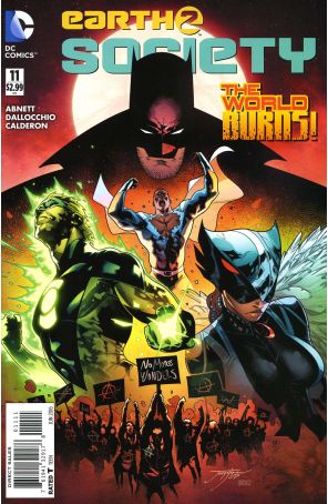 Earth 2: Society 11 published by DC with cover art by Jorge Jimenez