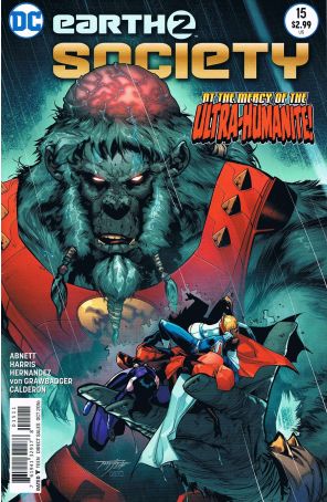 Earth 2: Society 15 published by DC with cover art by Jorge Jimenez