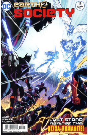 Earth 2: Society 16 published by DC with cover art by Bruno Redondo
