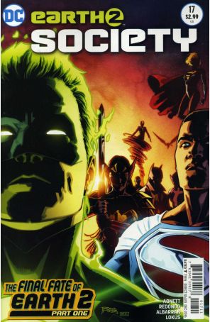 Earth 2: Society 17 published by DC with cover art by Bruno Redondo