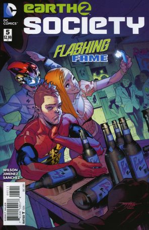 Earth 2: Society 5 published by DC with cover art by Jorge Jimenez