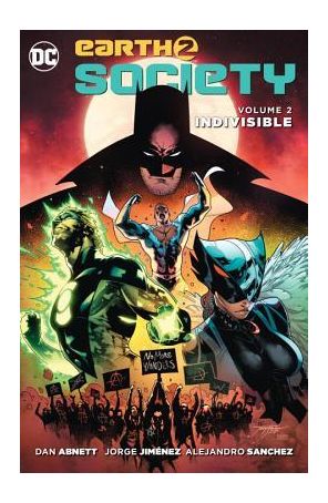 Earth 2: Society TPB 2 published by DC with cover art by Jorge Jimenez