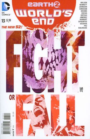 Earth 2: World's End 13 published by DC with cover art by Andrea Sorrentino