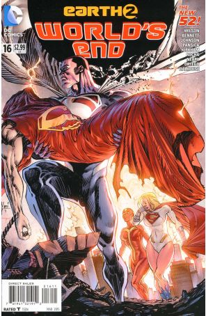 Earth 2: World's End 16 published by DC with cover art by Guillem March
