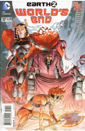 Earth 2: World's End 17 published by DC with cover art by Guillem March