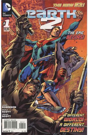 Earth 2 1A published by DC with cover art by Bryan Hitch