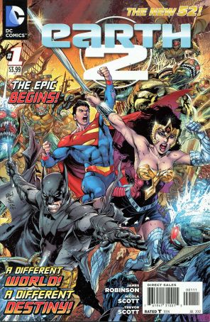 Earth 2 1 published by DC with cover art by Ivan Reis