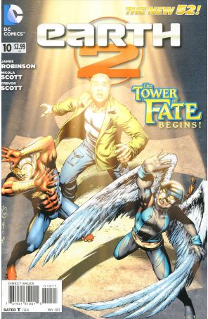 Earth 2 10 published by DC with cover art by Nicola Scott