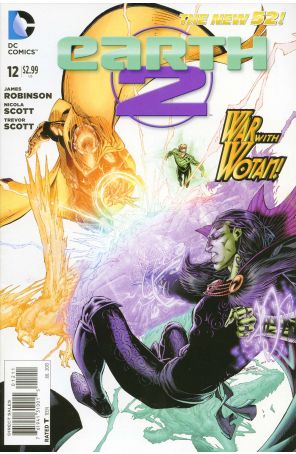 Earth 2 12 published by DC with cover art by Brett Booth