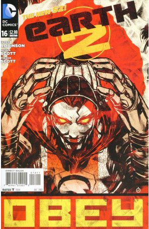Earth 2 16 published by DC with cover art by Juan Doe