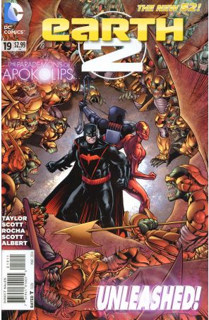 Earth 2 19 published by DC with cover art by Barry Kitson