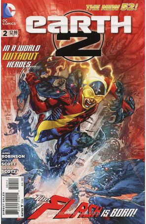 Earth 2 2 (2nd) published by DC with cover art by Ivan Reis
