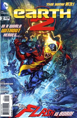 Earth 2 2 published by DC with cover art by Ivan Reis