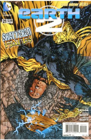 Earth 2 21 published by DC with cover art by Ken Lashley