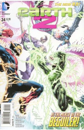Earth 2 24 published by DC with cover art by Billy Tan
