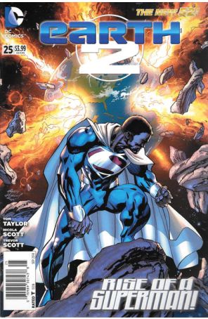 Earth 2 25 (Newsstand) published by DC with cover art by Andy Kubert