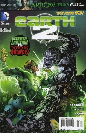 Earth 2 5 published by DC with cover art by Ivan Reis