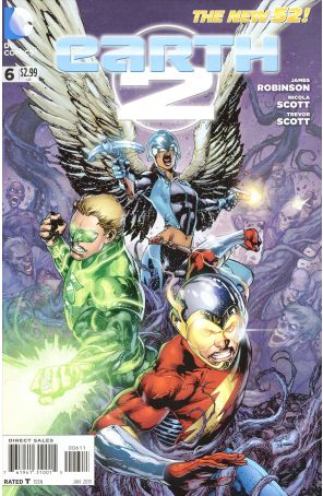 Earth 2 6 published by DC with cover art by Ivan Reis