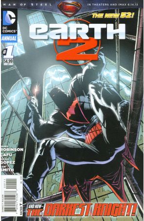 Earth 2 Annual 1 published by DC with cover art by Andy Kubert