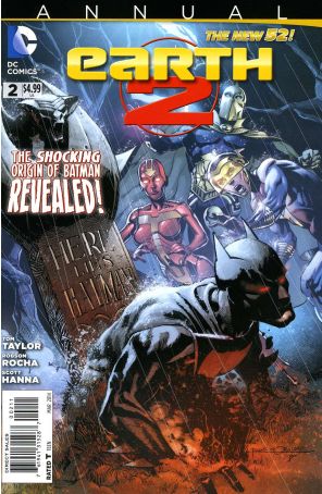 Earth 2 Annual 2 published by DC with cover art by Rags Morales
