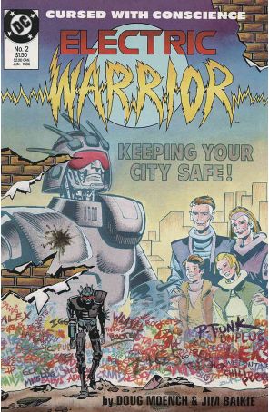 Electric Warrior 2 published by DC with cover art by Jim Baikie