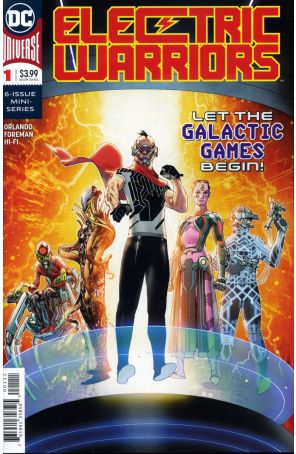 Electric Warriors 1 published by DC with cover art by Travel Foreman