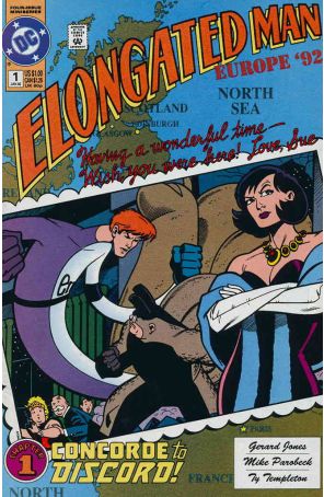 Elongated Man 1 published by DC with cover art by Mike Parobeck