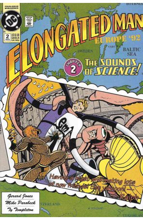 Elongated Man 2 published by DC with cover art by Mike Parobeck