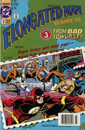 Elongated Man 3 (Newsstand) published by DC with cover art by Mike Parobeck